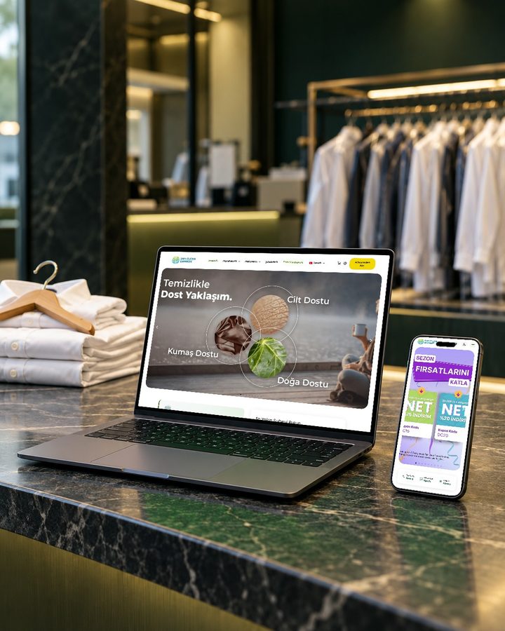 Dry Clean Express — Website + mobile app