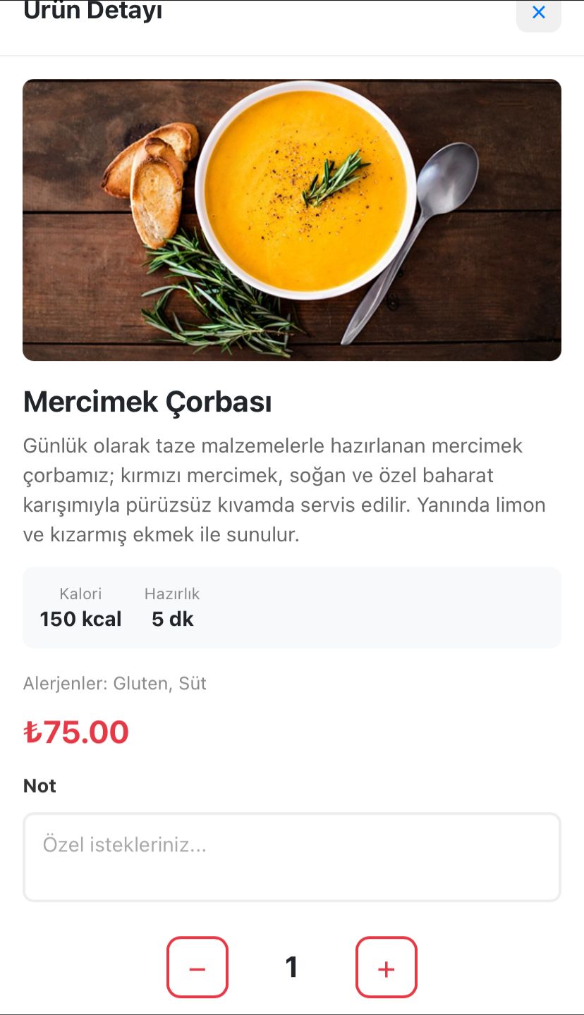 QR Menü Ekran 4
